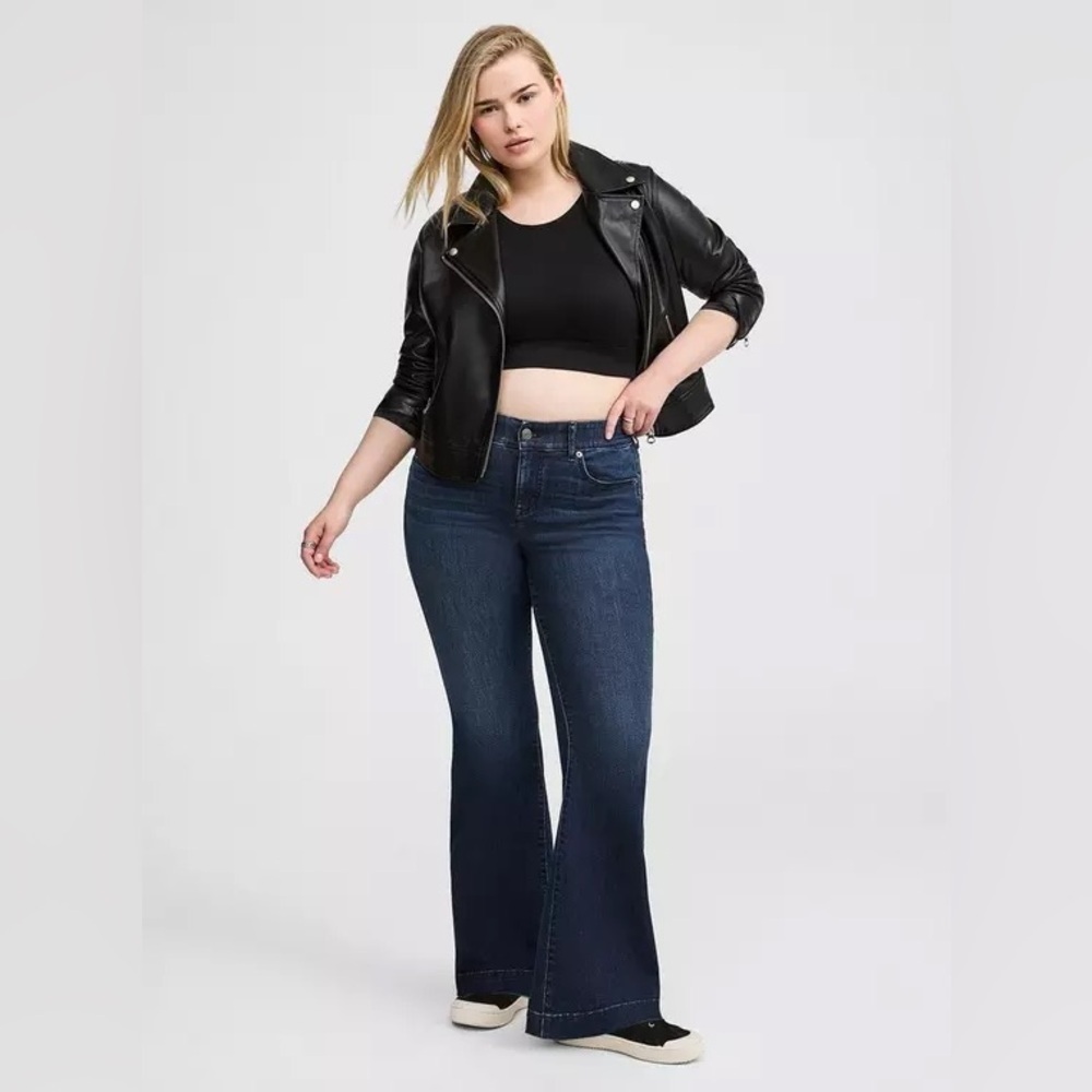 Women's Blue Flared Jeans